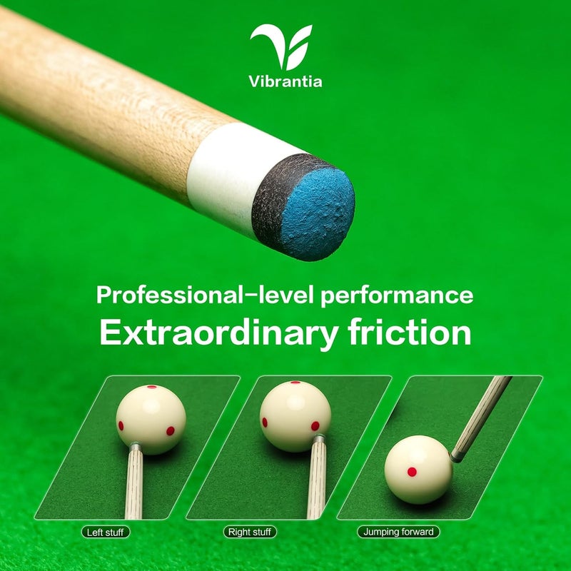 VIBRANTIA Pro Pool Cue Chalk, Tournament Standard Billiard Chalk, 12 Cubes/Box with Travel Storage Box,Low Dust, Super Dense, Suitable for Snooker/Pool/8-Ball - Image 5